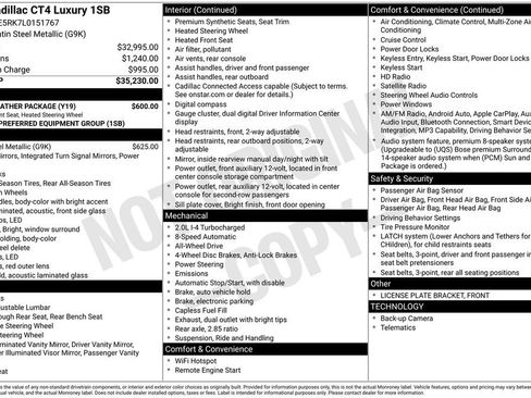 Used 2020 Cadillac CT4 Luxury w/ Cold Weather Package image 6