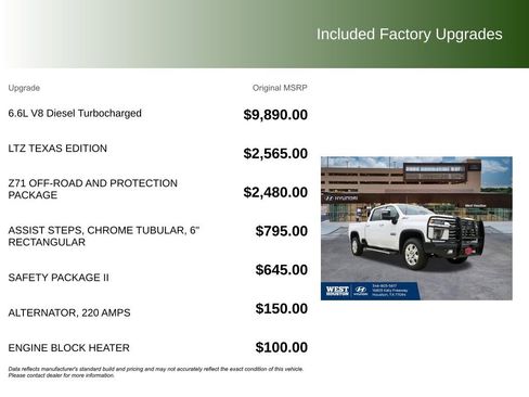 Used 2020 Chevrolet Silverado 2500 LTZ w/ LTZ Texas Edition AWD/4WD image 9