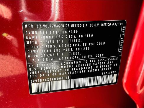 Used 2019 Volkswagen Tiguan SE w/ Panoramic Sunroof Package image 19