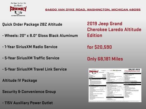 Used 2019 Jeep Grand Cherokee Altitude AWD/4WD image 6