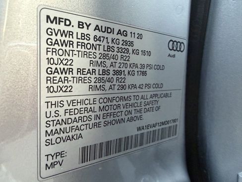 Used 2021 Audi Q8 Premium Plus w/ Premium Plus Package image 13