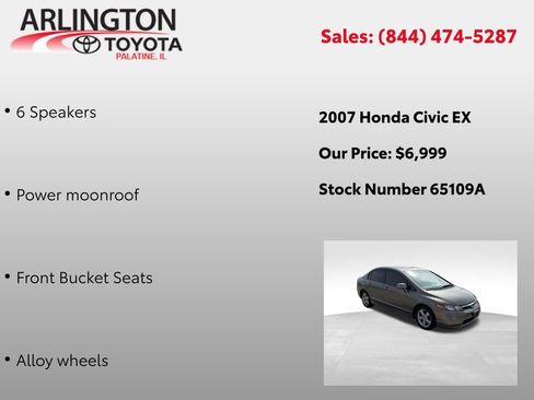 Used 2007 Honda Civic EX image 3