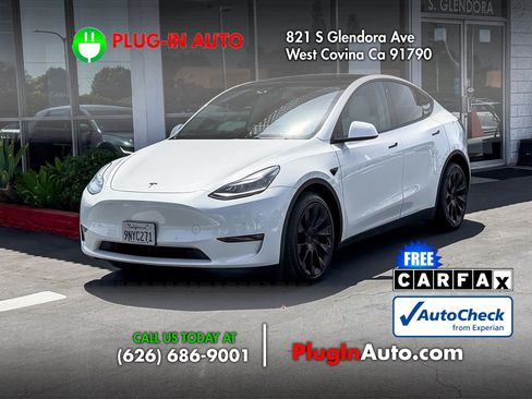 Used 2021 Tesla Model Y Long Range AWD/4WD image 1