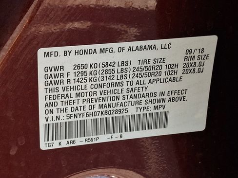 Used 2019 Honda Pilot Elite image 29