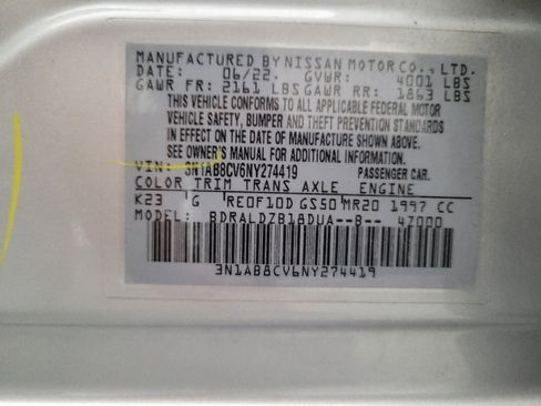 Used 2022 Nissan Sentra SV w/ All-Weather Package FWD image 33