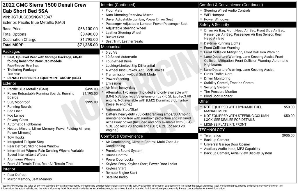 Certified 2022 GMC Sierra 1500 Denali AWD/4WD image 12