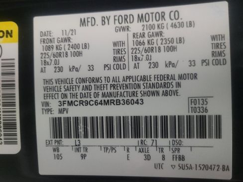 Used 2021 Ford Bronco Sport Outer Banks AWD/4WD image 33