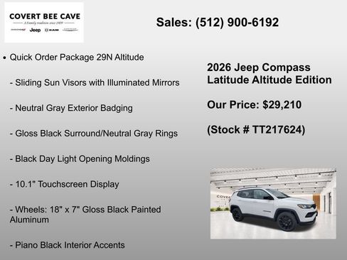 New 2026 Jeep Compass Latitude AWD/4WD image 7