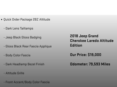 Used 2018 Jeep Grand Cherokee Altitude AWD/4WD image 12