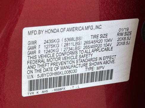 Used 2019 Acura MDX FWD w/ Advance Package image 29