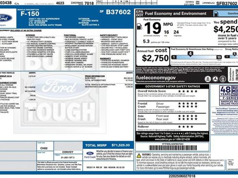 Used 2025 Ford F150 Lariat w/ Equipment Group 501A Mid AWD/4WD image 2