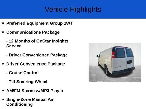 New 2025 Chevrolet Express 2500 w/ Communications Package image 2