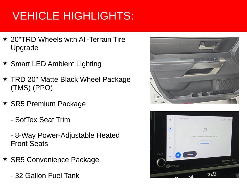 Used 2024 Toyota Tundra SR5 w/ SR5 Premium Package AWD/4WD image 18