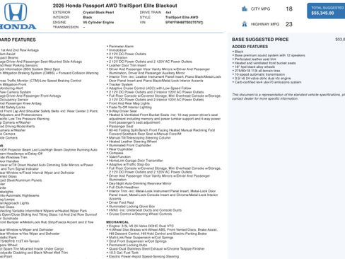 Used 2026 Honda Passport TrailSport Elite image 4