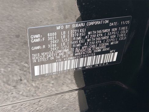 New 2026 Subaru Ascent Touring image 32