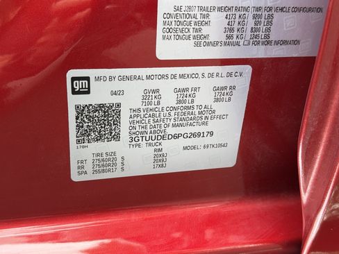 Used 2023 GMC Sierra 1500 SLT w/ SLT Premium Package AWD/4WD image 37