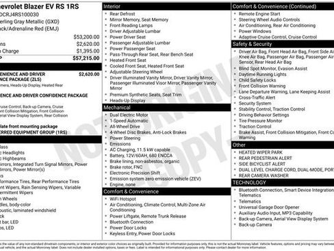 Certified 2024 Chevrolet Blazer EV RS AWD/4WD image 5