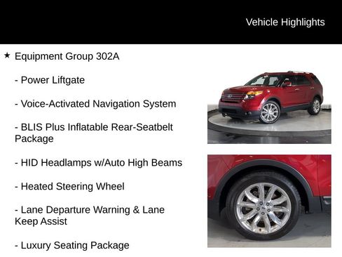 Used 2014 Ford Explorer Limited w/ Equipment Group 302A AWD/4WD image 7