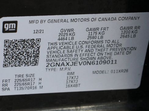 Used 2022 Chevrolet Equinox LT w/ Driver Convenience Package image 49