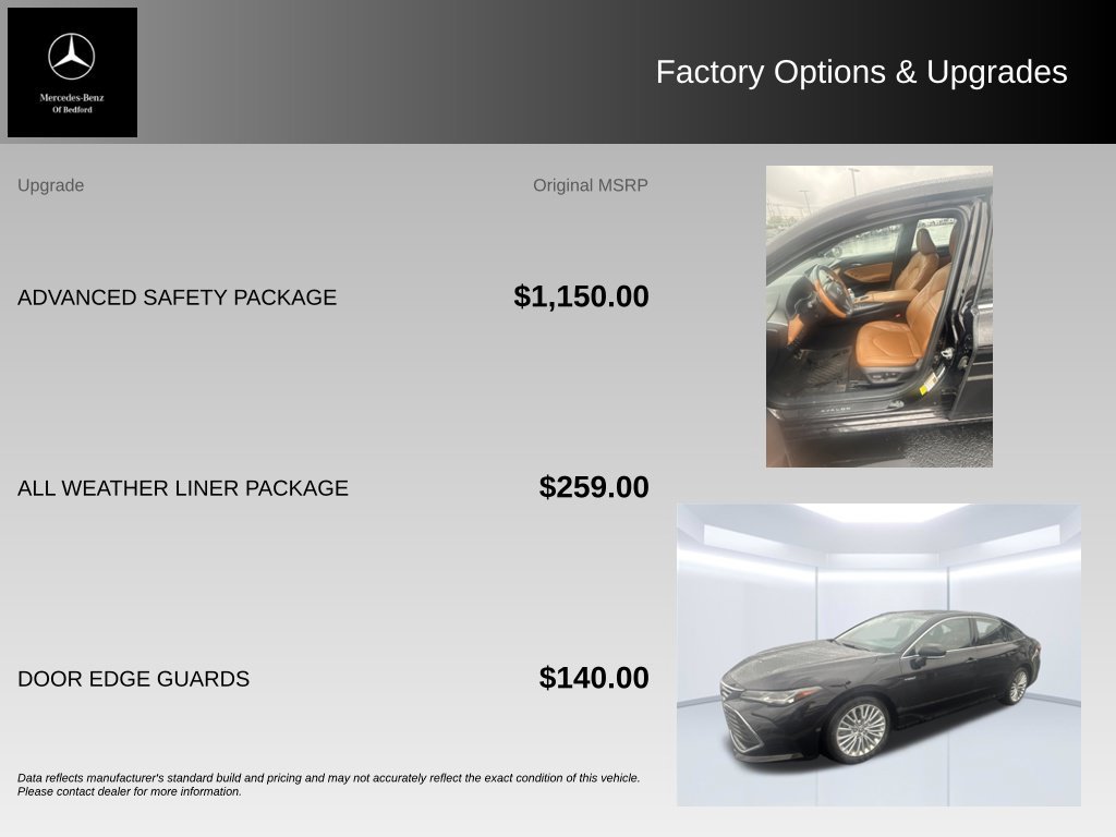 Used 2020 Toyota Avalon Limited w/ Advanced Safety Package FWD image 5