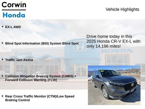 Used 2025 Honda CR-V EX-L image 6