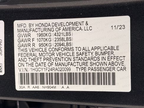Used 2024 Honda Accord LX image 30