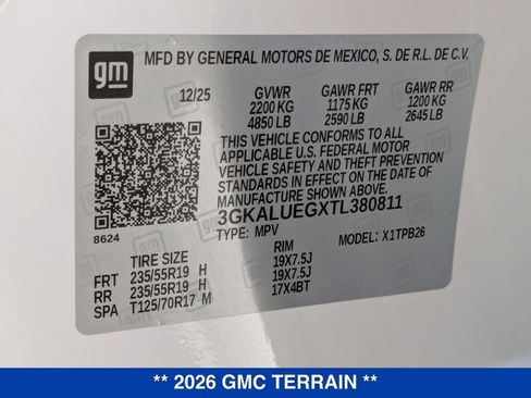 New 2026 GMC Terrain Elevation image 36