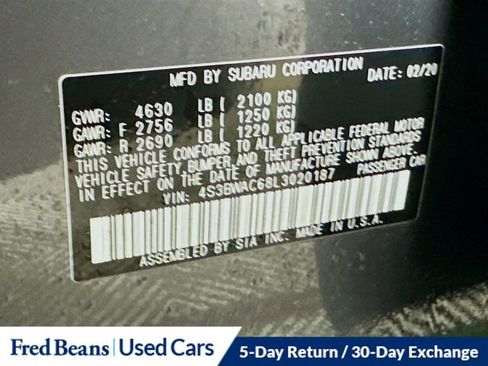 Used 2020 Subaru Legacy Premium w/ Popular Package #1 image 31