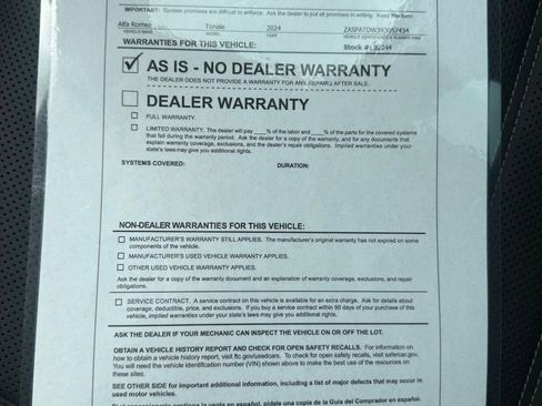 Used 2024 Alfa Romeo Tonale Veloce w/ Active Assist Package image 19