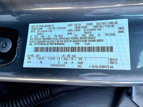 Certified 2024 Ford F150 XLT w/ Equipment Group 302A MID image 36