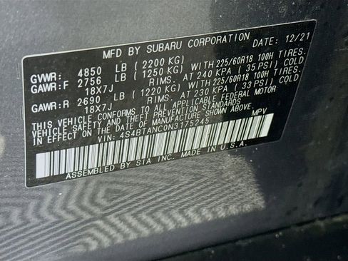Used 2022 Subaru Outback Limited AWD/4WD image 37