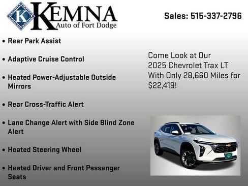 Used 2025 Chevrolet Trax LT w/ Driver Confidence Package FWD image 19