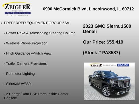 Used 2023 GMC Sierra 1500 Denali w/ Denali Reserve Package AWD/4WD image 30