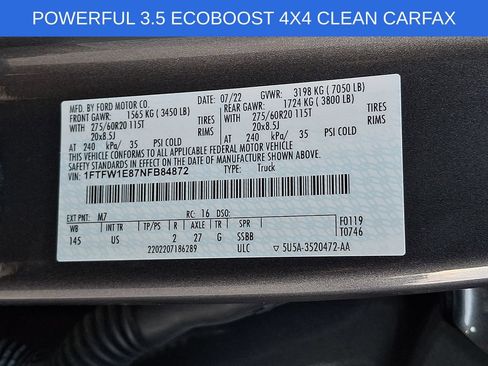 Used 2022 Ford F150 XLT w/ Equipment Group 302A High AWD/4WD image 28