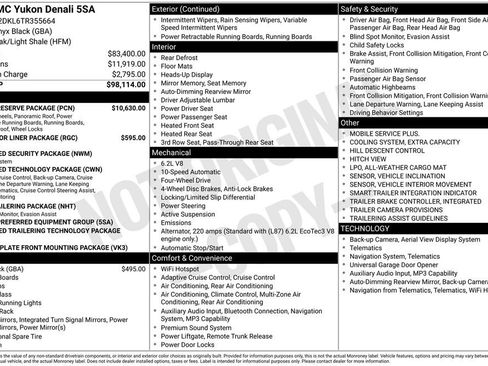 New 2026 GMC Yukon Denali w/ Denali Reserve Package AWD/4WD image 17