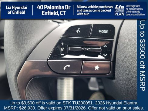 New 2026 Hyundai Elantra SEL Sport Premium FWD image 15