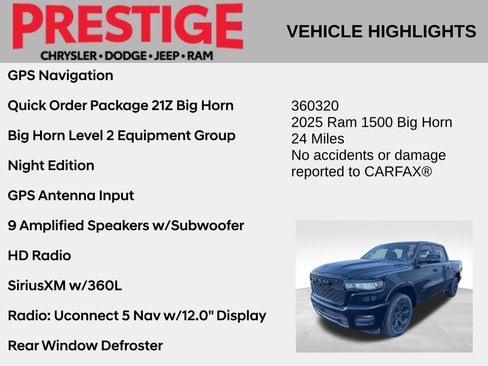 Used 2025 RAM 1500 Big Horn AWD/4WD image 2