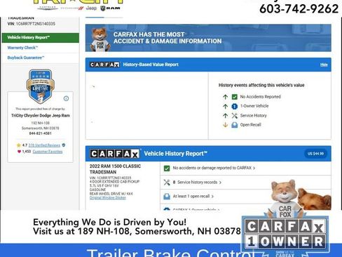 Used 2022 RAM 1500 Tradesman w/ Trailer Tow Group image 14