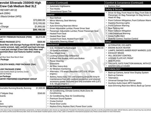 Used 2024 Chevrolet Silverado 2500 High Country w/ High Country Premium Package AWD/4WD image 44