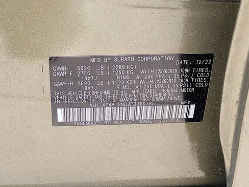 Used 2023 Subaru Outback Limited XT image 19