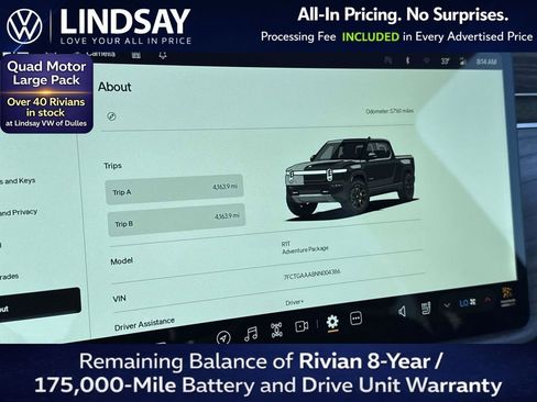 Used 2022 Rivian R1T Adventure AWD/4WD image 18