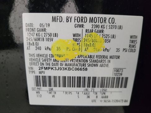 Used 2019 Ford Edge SEL w/ Equipment Group 201A FWD image 33