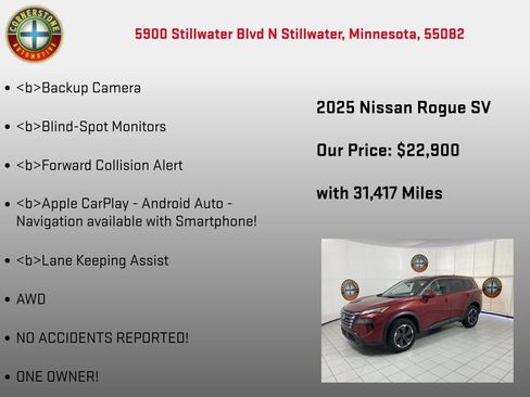 Used 2025 Nissan Rogue SV AWD/4WD image 5