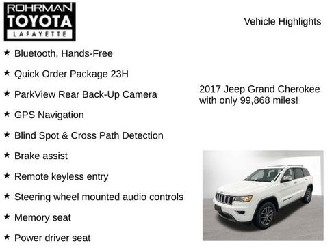 Used 2017 Jeep Grand Cherokee Limited AWD/4WD image 7