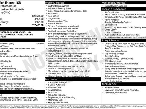 Used 2015 Buick Encore Base image 2