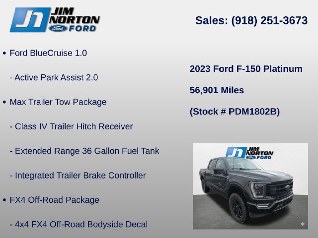 Used 2023 Ford F150 Platinum w/ Equipment Group 701A High AWD/4WD image 8