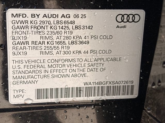Used 2025 Audi Q6 e-tron Premium w/ Convenience Package AWD/4WD image 48