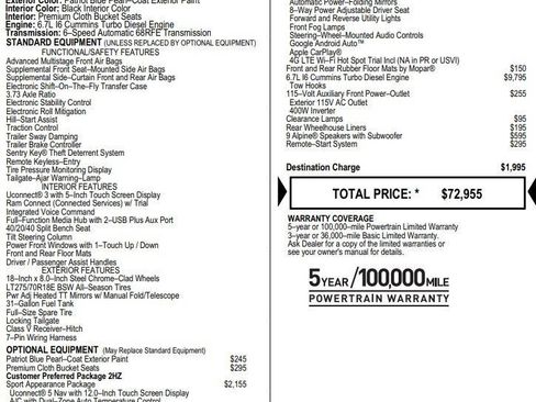 Used 2024 RAM 2500 Big Horn w/ Sport Appearance Package image 3