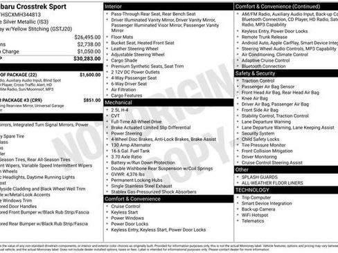 Used 2021 Subaru Crosstrek 2.5i Sport w/ Moonroof Package image 7