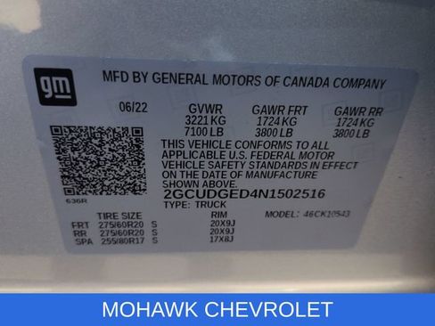 Certified 2022 Chevrolet Silverado 1500 LTZ w/ LTZ Premium Package AWD/4WD image 35
